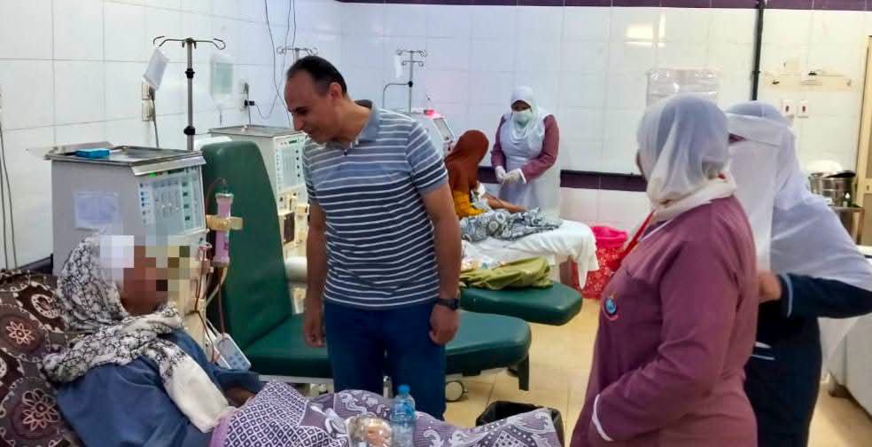 إحالة طبيب للتحقيق بعد تفقد مفاجئ لوحدة الغسيل الكلوي في الميمون ببني سويف